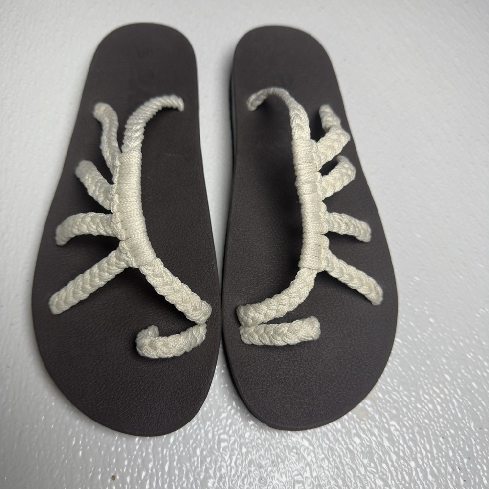 NWT PLAKA Relief Flip Flops Sz 8 Brazilian Sand Arch Support Adjustable Straps